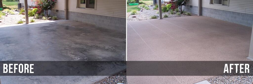 new plymouth concrete resurfacing before